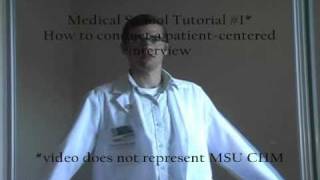 Med student patient interview practice