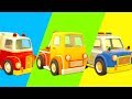 Ambulancia, camión, coche de policía. Series para niños. Dibujos animados de coches en español.