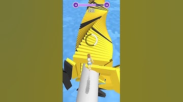 Stack Runway 3D 💥 Gameplay Walkthrough Android ios ( Levels 19 ) #Shorts