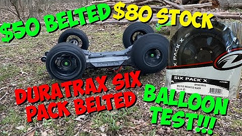 DuraTrax Six Pack Belted on XMaxx (Balloon Test)