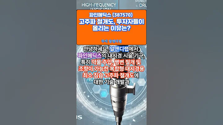 [파인메딕스 (387570)] 고주파 절개도, 투자자들이 몰리는 이유는? 1EP-150 #파인메딕스 #파인메딕스주가 #파인메딕스주가전망 #파인메딕스전망 #파인메딕스주식
