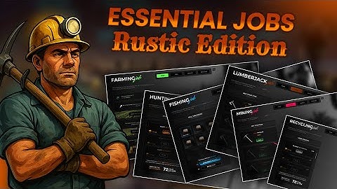 Complete Job Pack for FIVEM | Fishing, Hunting, Mining, Lumberjack, Recycling and Farming – GTA V RP