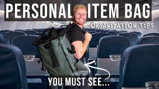 How to Pack Your Personal Item⎜Organization TIPS for your Flight!