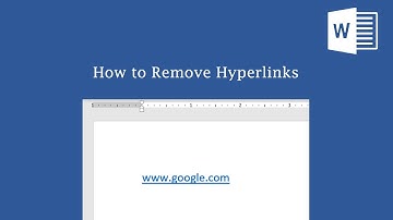 Microsoft Word - How to Remove Hyperlinks
