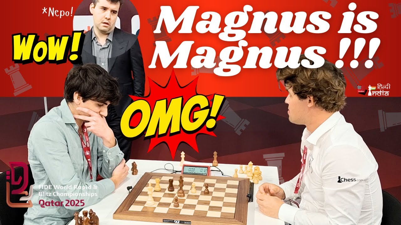 Dhardha Vs Magnus ! Dadly Carlsen ! पॉइंट बनाना कार्लसन से बच्चों का खेल नहीं!