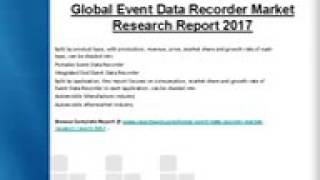 2017 Analysis Global Event Data Recorder Industry