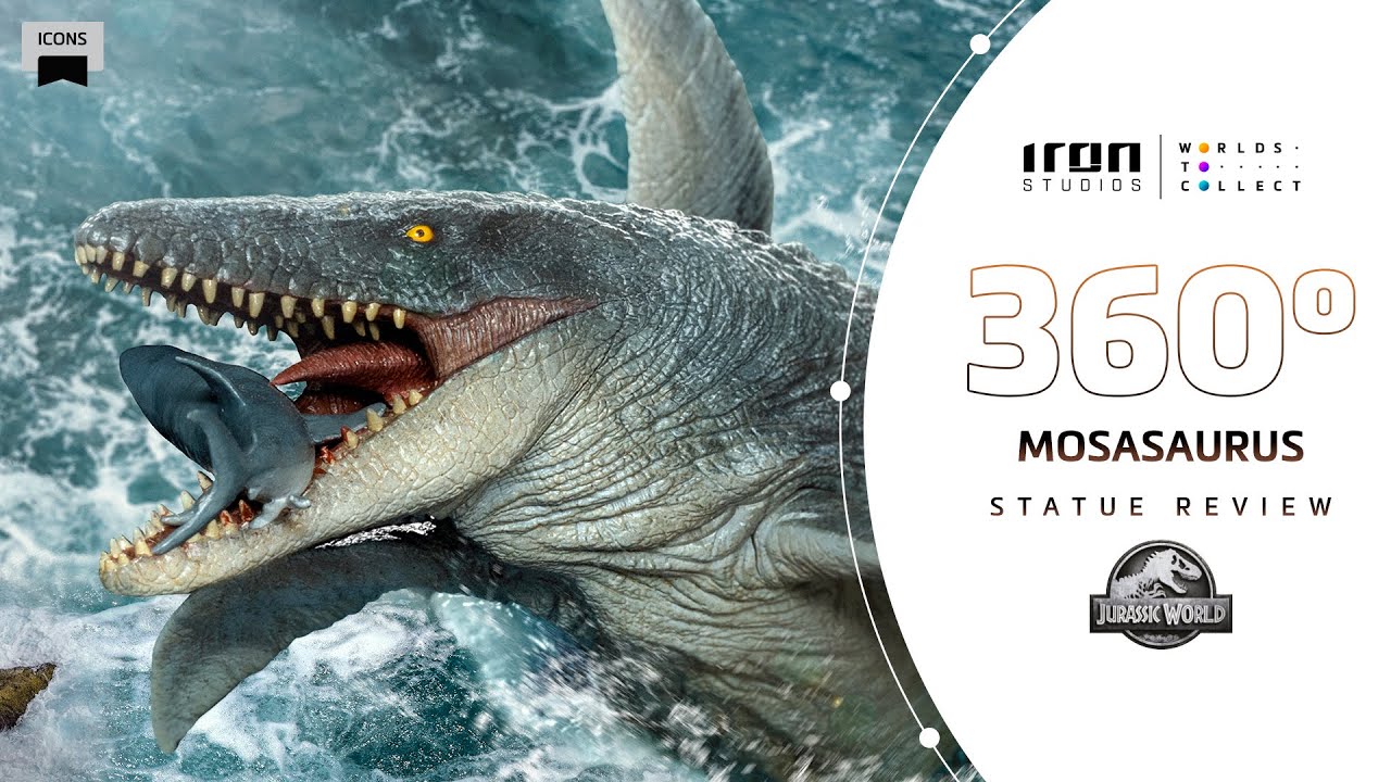 Jurassic World Icons Mosasaurus Statue