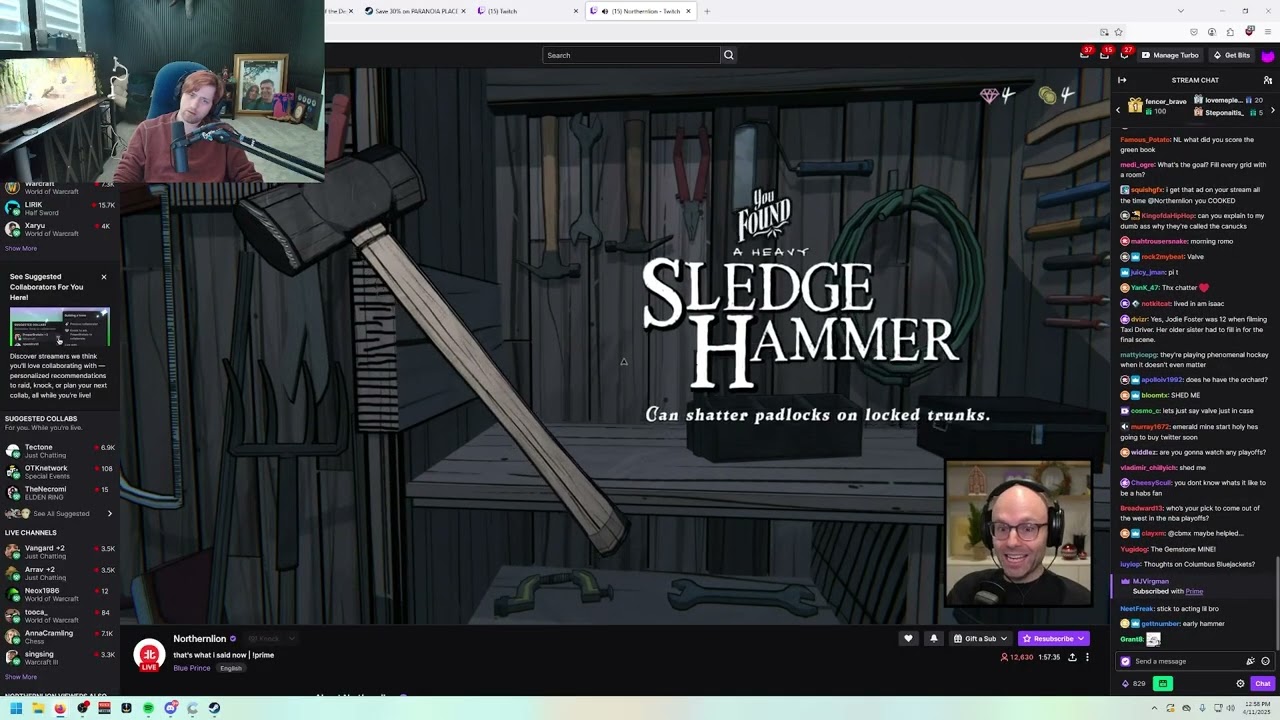 sodapoppin checks out Northernlion's stream