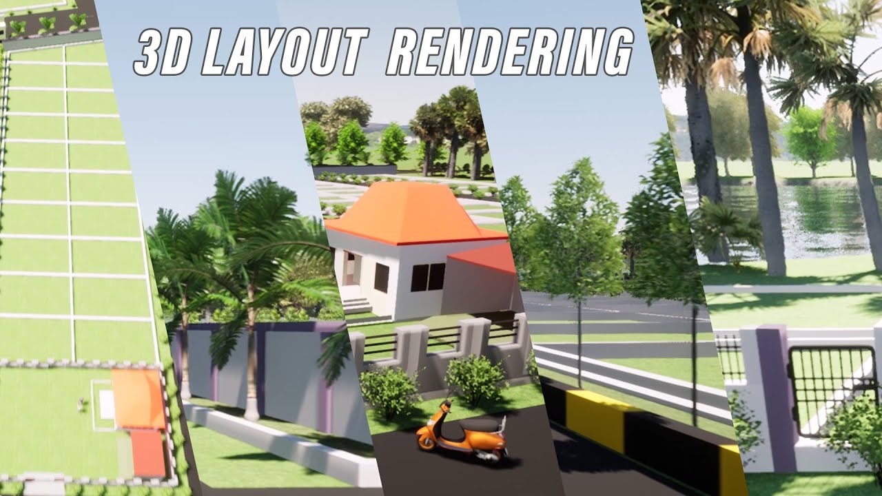 3d layout Rendering - YouTube
