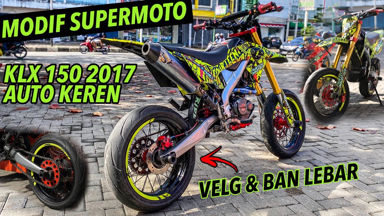 Download MODIFIKASI SUPERMOTO KLX 150 GAK HEDON TAPI KEREN In HD