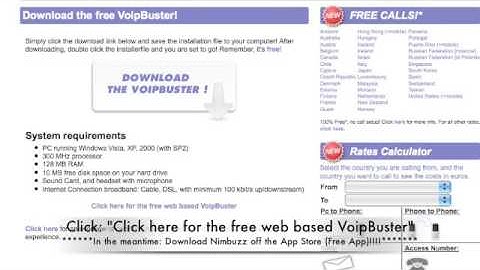 Free Calls on the iPhone and Ipod Touch!