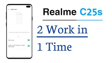 Realme C25s Dual Screen Display Setting