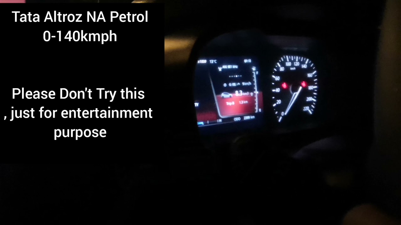 Tata Altroz 0-140kmph | Petrol Acceleration | Best Hatchback