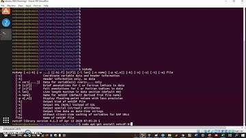 Using the ncdump command to understand netcdf structure