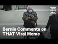 Bernie Discusses Viral Inauguration Meme with Seth Meyers