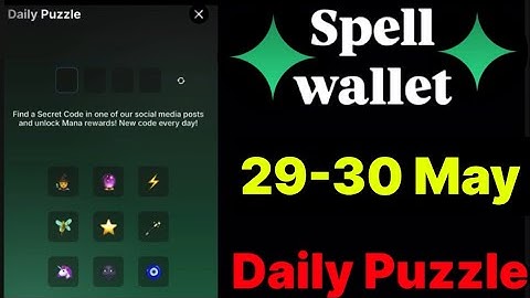 Spell wallet puzzle today 29 & 30 May | spell wallet daily puzzle | #spellwallet #combo |