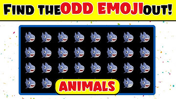 Can You Outsmart This Animal Emoji Test? 🦊💡Find the Odd One Out!