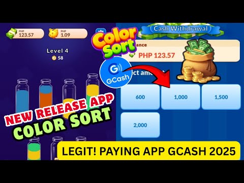 NEW RELEASE APP | COLOR SORT | LEGIT PAYING APP GCASH 2025 | COLOR SORT FULL REVIEW TUTORIAL 