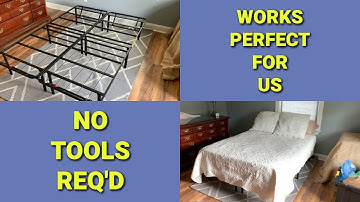 🛏️ Amazon Basics Bed Frame Review | Quality & Affordability in One ~ No Tools Req