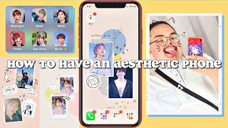 How to have an AESTHETIC Phone (KPOP Edition) | custom icons, wallpapers screenshot 4
