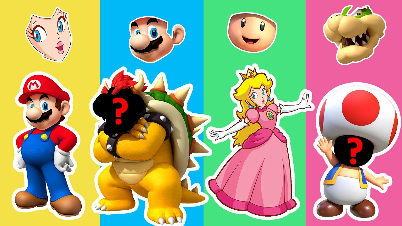 Creepypasta: The Faceless Toad, Peach, and Headless Bowser near Mario ...