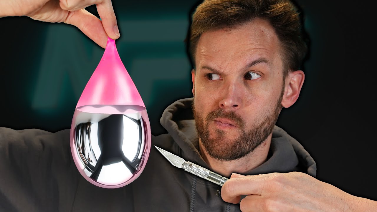Popping a Liquid Metal Filled Water Balloon?