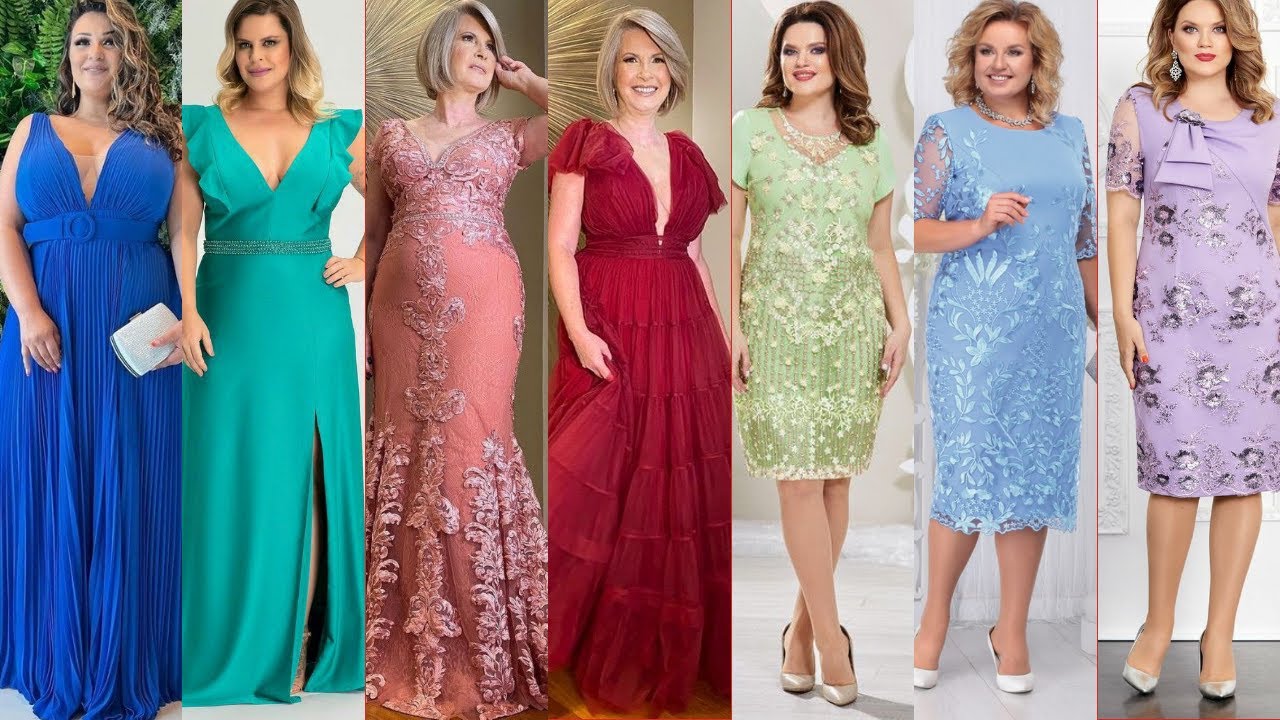 Vestidos de fiesta para señoras 2022✓ 23 vestidos para la madre de los  novios❤️ elegantes y modernos - YouTube