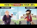 How to think in your 20s  rich mindset vs poor mindset  how to become rich in 20s