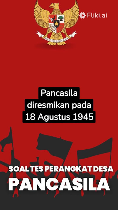 SOAL PANCASILA TES PERANGKAT DESA #tesperangkatdesa #ujianperangkatdesa