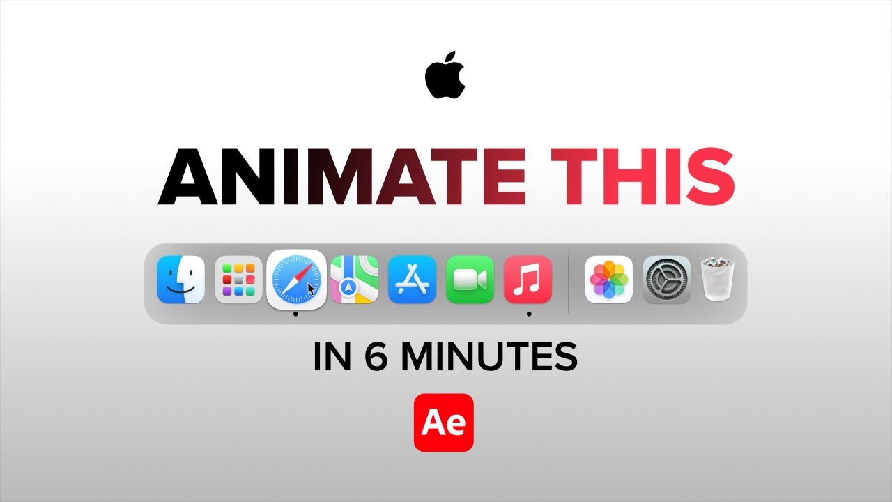 Apple Dock Animation Breakdown | After Effects Motion Graphics Tutorial