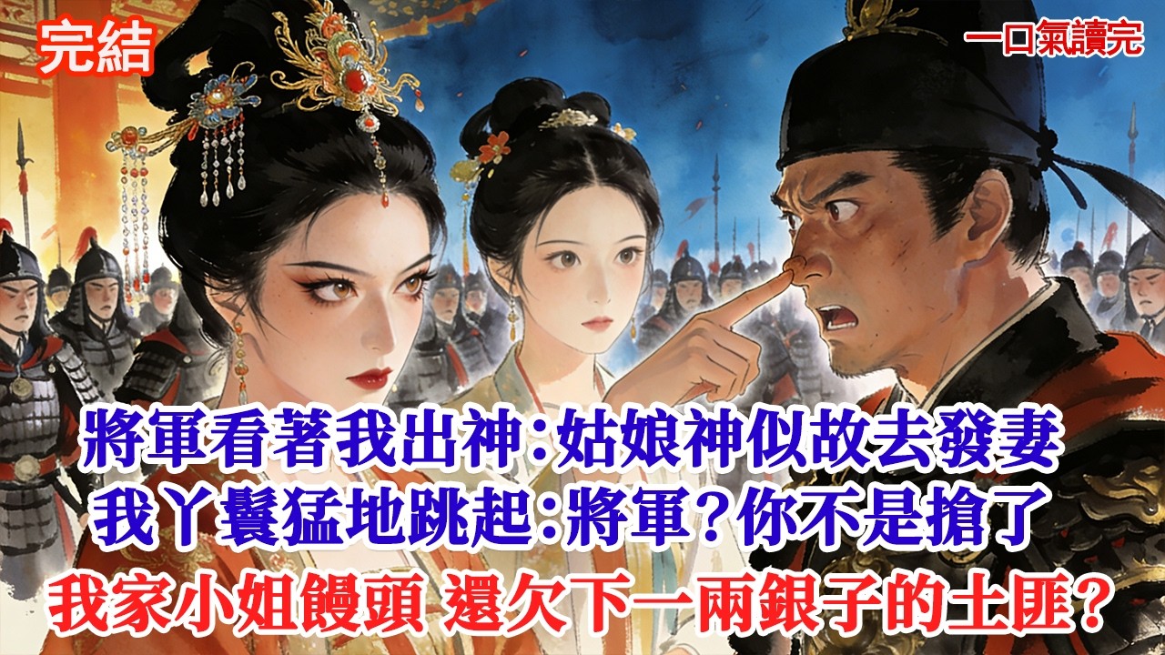 進宮赴宴，大將軍在御花園看著我，神色哀戚：「姑娘神似孤故去的發妻」我丫鬟猛地跳起來，指著他鼻尖：將軍？你就是當初在破廟搶了我家小姐半個饅頭，還欠下一兩銀子診金落荒而逃的土匪？#追妻火葬場#愛情#小說
