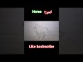 easy horse drawing I #drawing #art #horse  #drawingtutorial #reels #trending #shortsfeed #funny