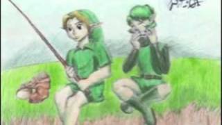 Saria And Link In Everytime We Touch.