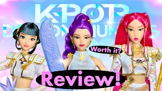K-POP DEMON HUNTERS💎 “What It Sounds Like” Collector HUNTRIX 3-Pack In Depth UNBOXING Review!😈🍵💖