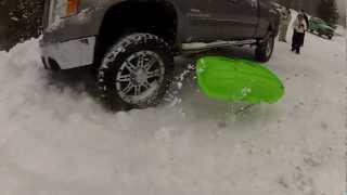 Funny Sledding Crash