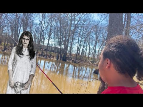 Fishing at a haunted lake     #fishing #bassfishing #fypage #fyp #fisherman #viral #hauntedlake
