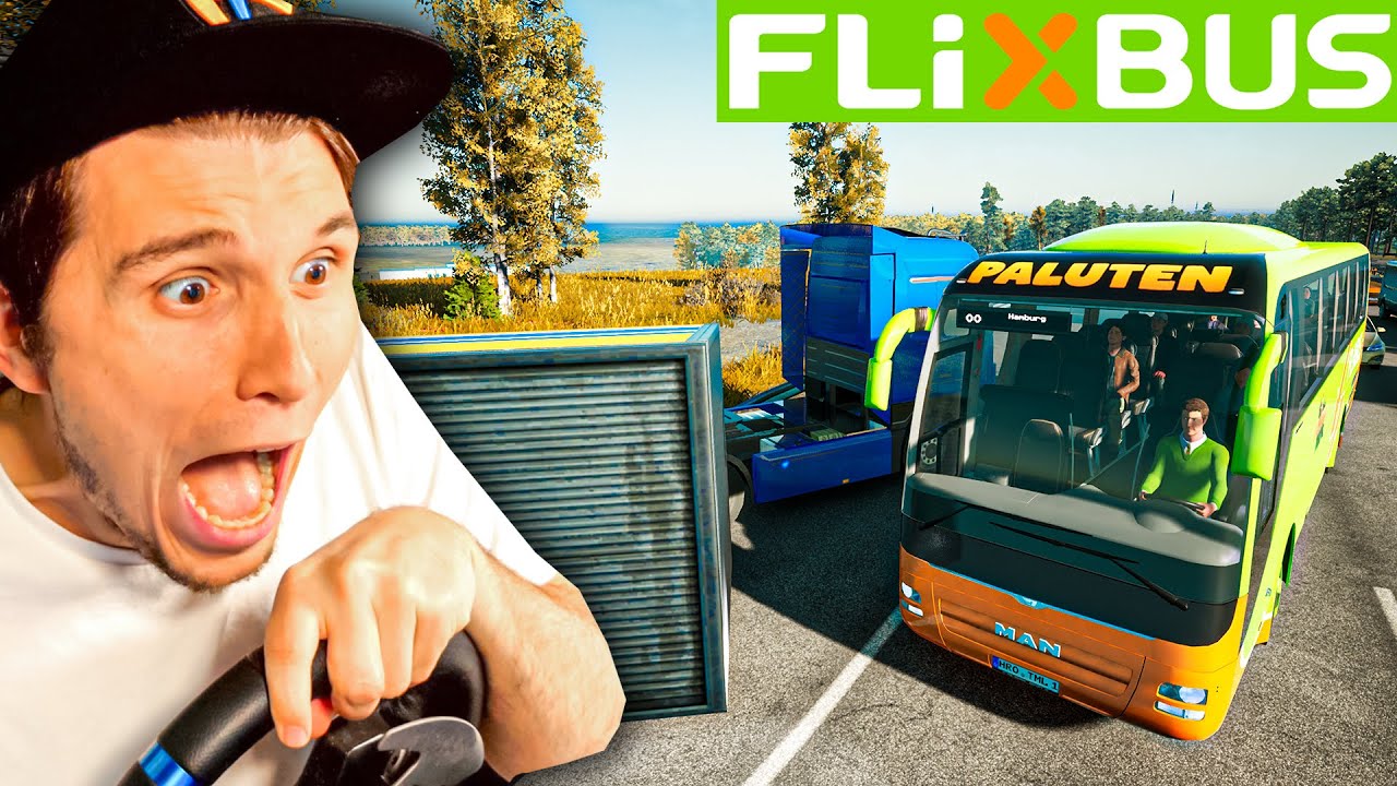 Umgekippter LKW verursacht MEGA-STAU! ✪ (Flixbus) Fernbus Simulator