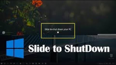 How to Enable Slide to Shut down Feature in Windows 10 / 11 PC