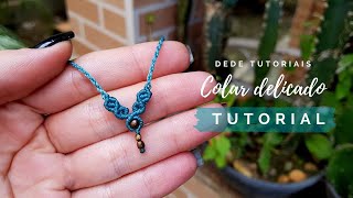 Dede Tutoriais | Como fazer um colar delicado #276