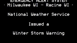 EAS: Winter Storm Warning in Milwaukee, WI