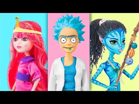 cartoon-characters-doll-version-/-6-clever-barbie-hacks-and-crafts