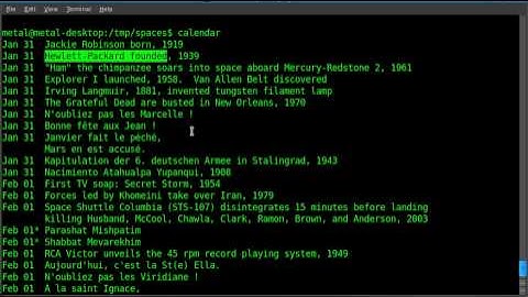 BASH - find info about the current date.ogv
