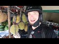 trying durian fruit in bali indonesia