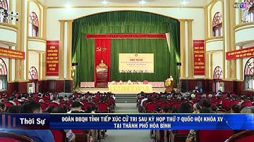 Đoàn ĐBQH tỉnh Hoà Bình tiếp xúc cử tri sau kỳ họp thứ 7 Quốc hội khoá XV tại thành phố Hoà Bình