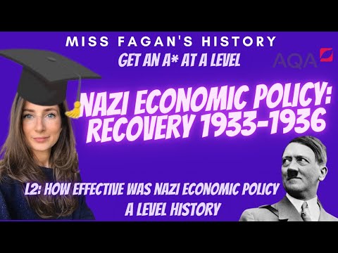 A Level History | Nazi Economic Policy: Recovery 1933-1936