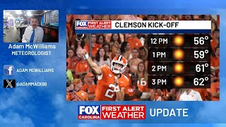 Frosty Saturday morning, warmer temperatures for afternoon tailgating