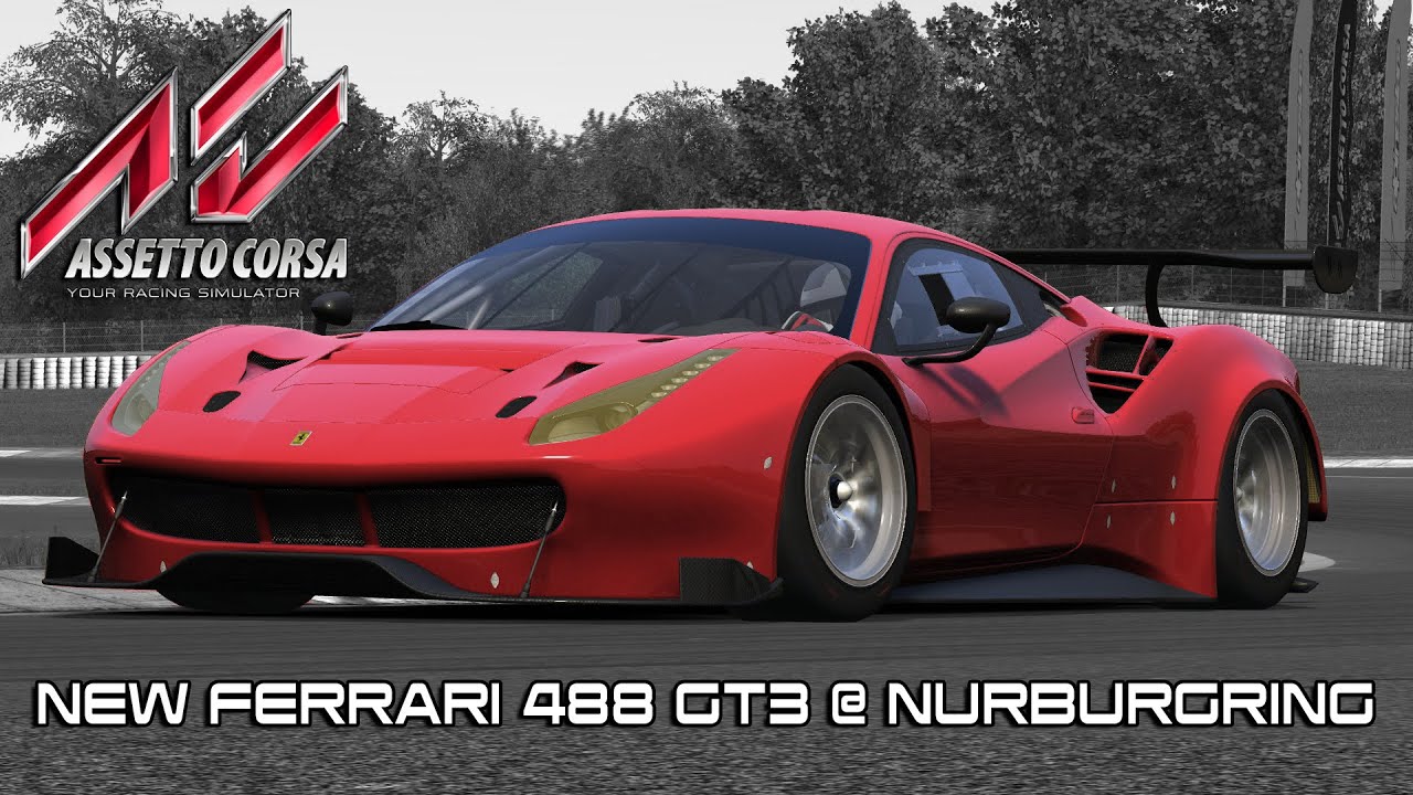 Assetto Corsa New Ferrari 488 Gt3 At Nurburgring Gp Red Pack
