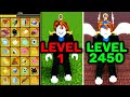 Level 1  2450 with all permanent fruits in blox fruits roblox