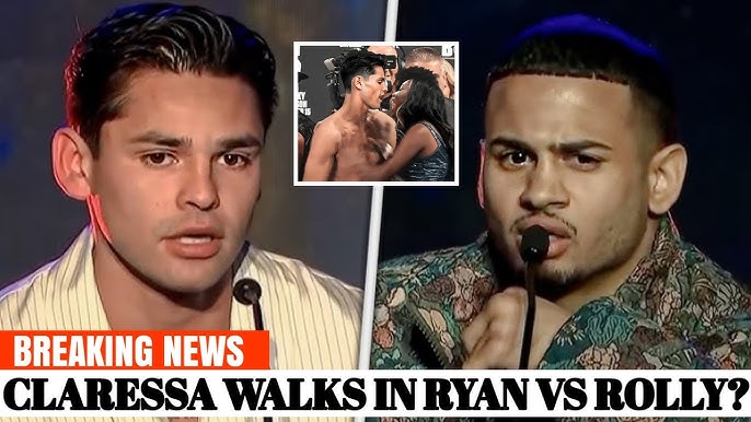 BREAKING: Claressa WALKS IN Ryan Vs Rolly Conference & SHOVED Ryan Garcia - YouTube
