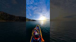 Kanoda kahve keyfi ☕️ #doğa #lake #kamp #kayaking